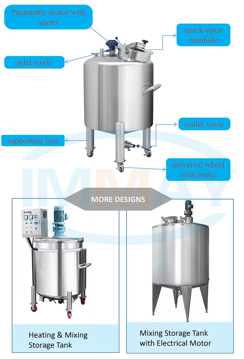 cuve de stockage avec agitation