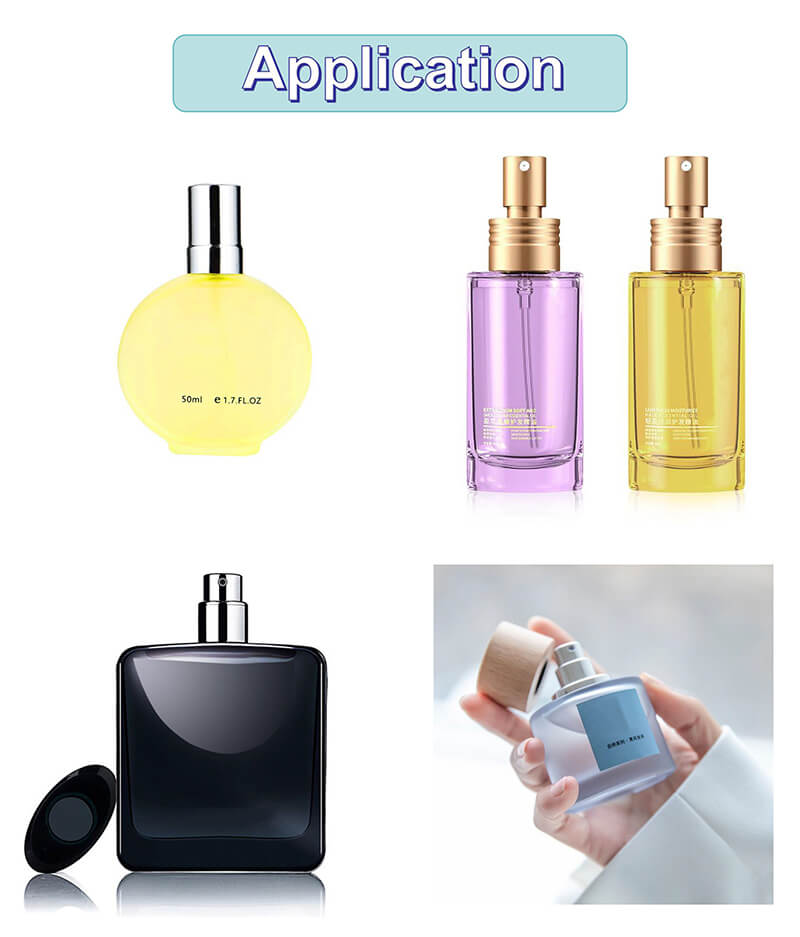 Application de machine de collier de sertissage de remplissage de parfum tournant